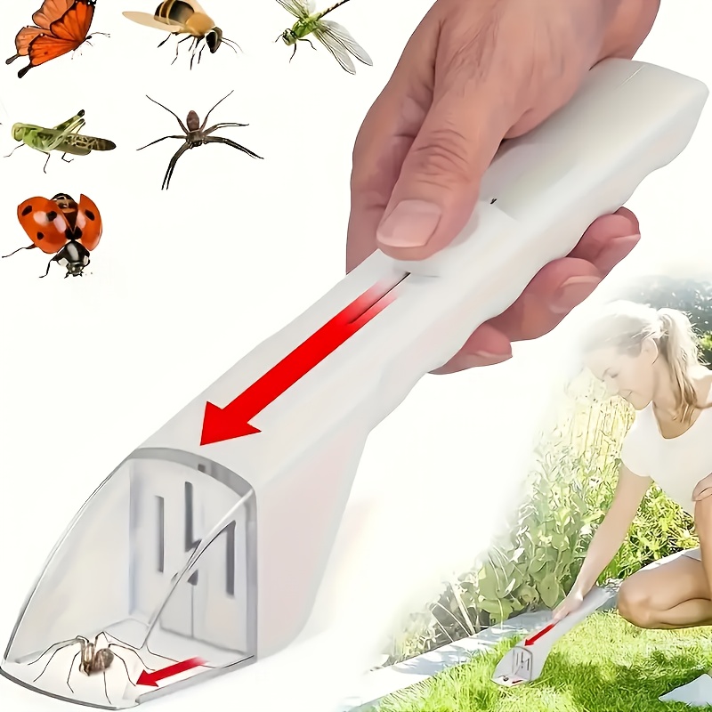  . tragbares tragbares insektenfalle- & freisetzungsgerät,   für bienen, spinnen & kleine krabbeltiere – batterieloses, sicheres schädlingsbekämpfungswerkzeug aus abs-kunststoff, sofortige abtötung für  , garten, für städtische landwirtschaft, einzelverpackungsschachtel
