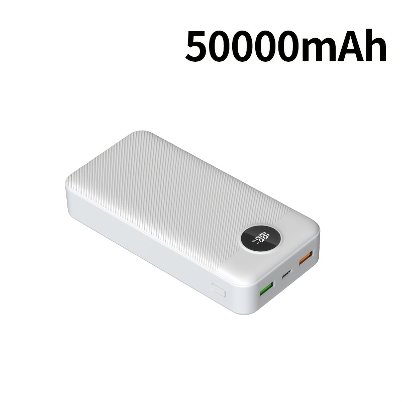 50000mAh Visoko Kapacitetna Prenosna Power Bank, Dvojni USB Izhod/Led Prikaz Moči, Hitro USB Polnjenje, Primerno za iPhone, in Digitalne Naprave