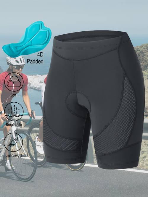 ladies 4d cushioned cycling shorts for road biking and bicycle riding