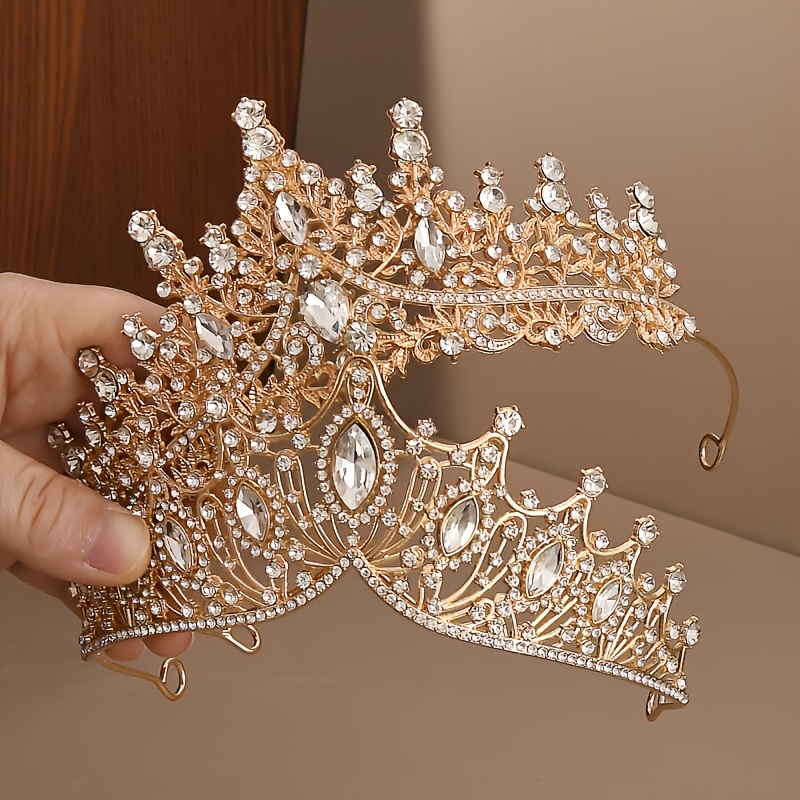 TEMU 2pcs, Crown Headband, Birthday, Party Headwear