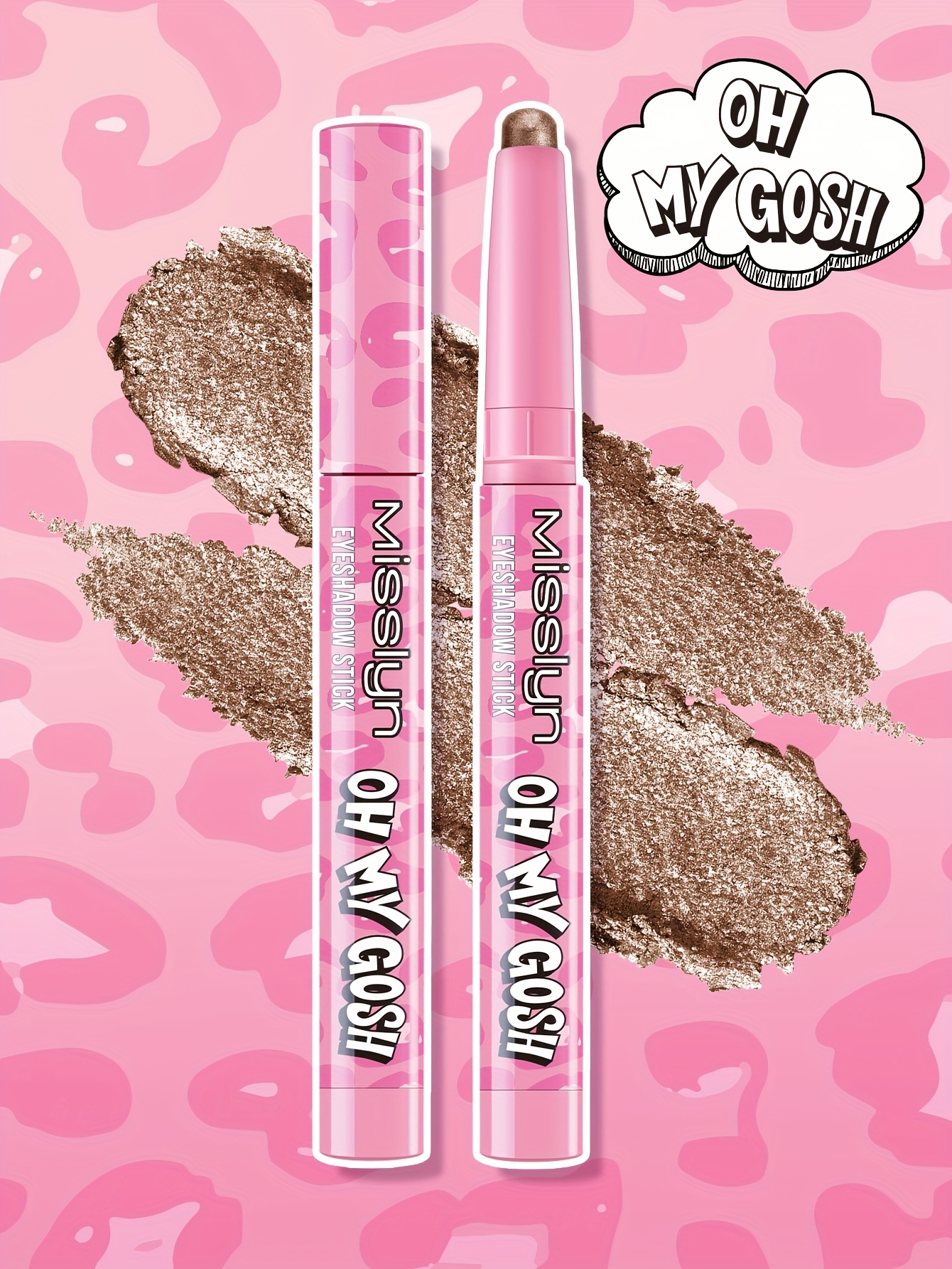 MIISLYN 4-u-1 Kremasti Sjenilo u Stiku - Nude Glam s Ugrađenim Oštračem, Veganska Formula za Cijeli Dan Trajanje, Jednostavna Primjena, Živopisni Dizajn, Glatak Nastup, Neophodan Šminka, Lako Nanošenje, Moderno Pakiranje, Izdržljivo, Za Zaposlene Profesionalce