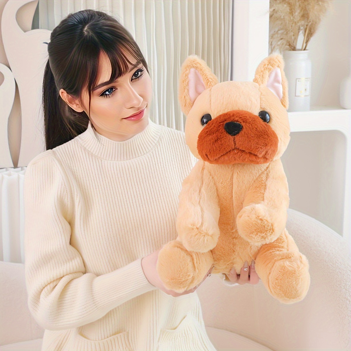 Little Yellow Dog Plush Toy Cute Plush Toy Soft Plush Doll - Temu