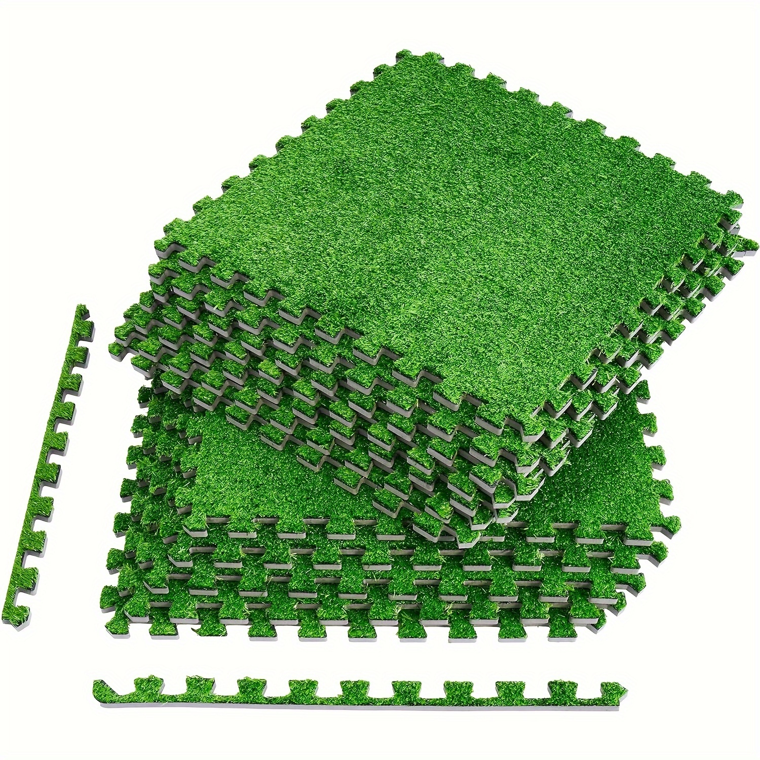 

Value Pack 12/24 Pcs Artificial Grass Turf Tiles - Easy Interlocking , Customizable, Pet-friendly, Ideal For Garden, Patio, Balcony, And Indoor Decor, 12.6 X 12.6 Inch