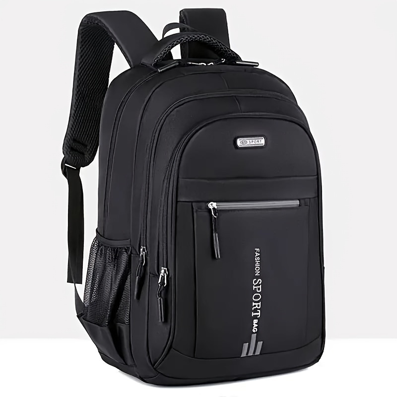 

Fashion Sport Canvas Backpack, Large Capacity, Adjustable Shoulder Straps, Zip Closure, Lightweight, Breathable, , Travel & School Bag For , Hand Washable