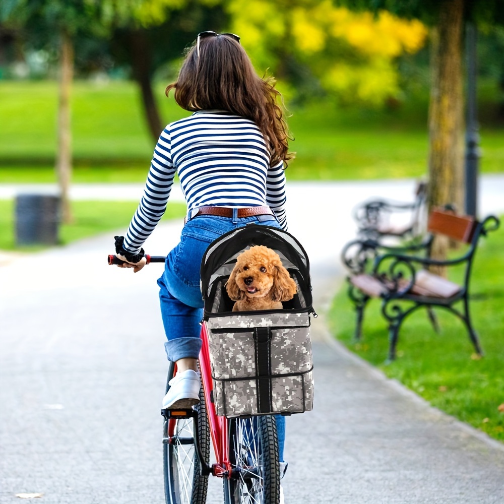 Zaino Cane Cestino Bici Per Cani Borsa Trasportino Con Rete