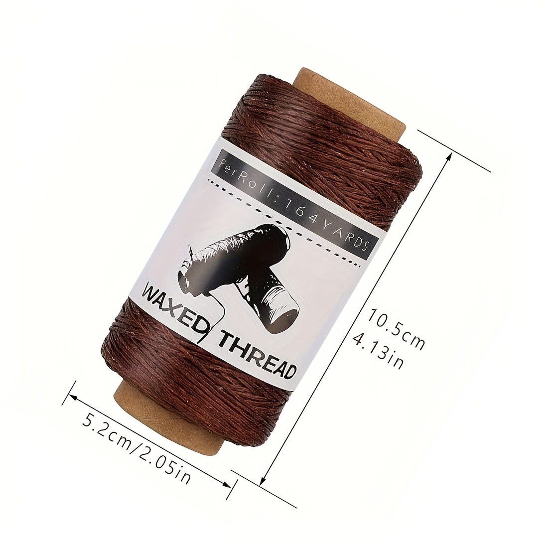 TEMU Waxed Thread, 150 Meters/164 Yards Of Leather Waxed Thread, Leather Sewing Thread, Suitable For Handcrafting Leather, Bookbinding, And Beginner