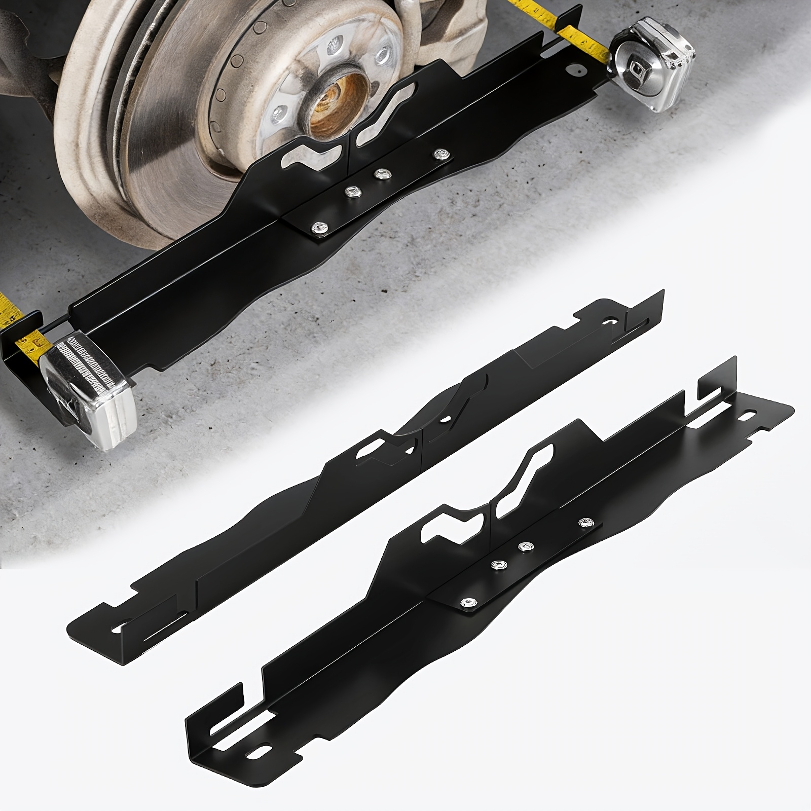 TEMU 2pcs Wheel Calibration And Balancing Tool Heavy-duty Toe In Alignment Tool Board, With Hanging Holes, Provides Precise Tire Alignment