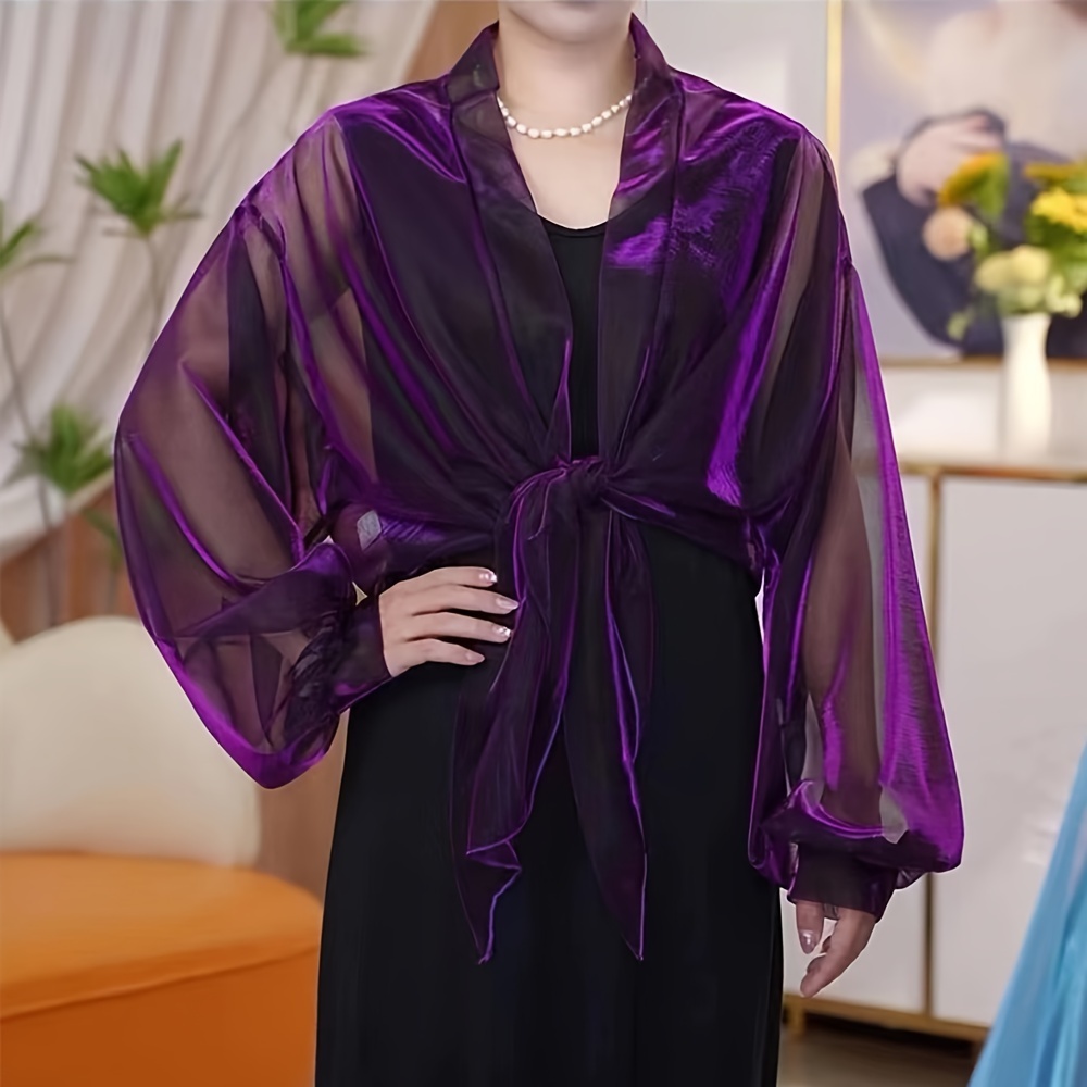 

Elegant Gradient Shawl - Lightweight, Soft Polyester Wrap For Evening Gowns & Weddings, Versatile Sun Protection, Multiple Colors Available Elegant Shawl