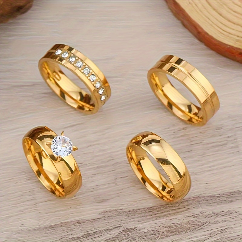 E-shop 4-teiliges europäisches und amerikanisches grenzüberschreitendes minimalistisches -Set aus Edelstahl