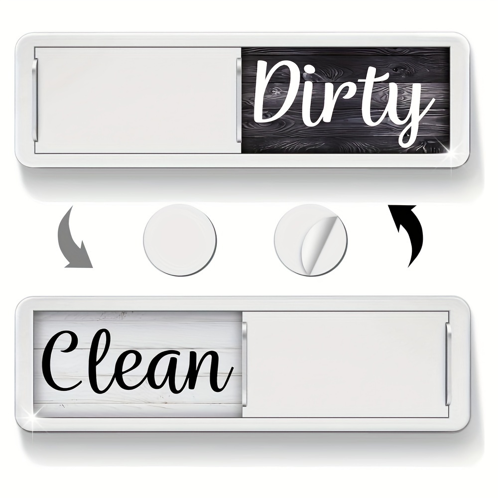 

Dishwasher Magnet Clean Dirty Sign, Easy To Read/ Dirty Magnet For Dishwasher With Double-sided Adhesives, Stylish Kitchen Sign Dishwasher Magnet