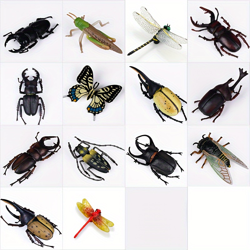 12pzas Juguetes En Forma Insecto, Volador,mantis Religiosa, Mariquita,  Abeja, Mosca, Cigarra, Avispa, Escorpión, Saltamontes, Decoración Juguetes,  Decoración Animales, Compre , Ahorre