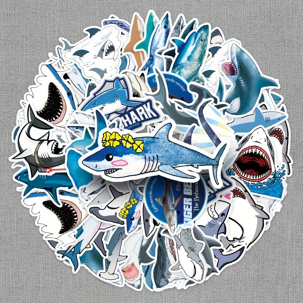 Shark Stickers - Temu Australia