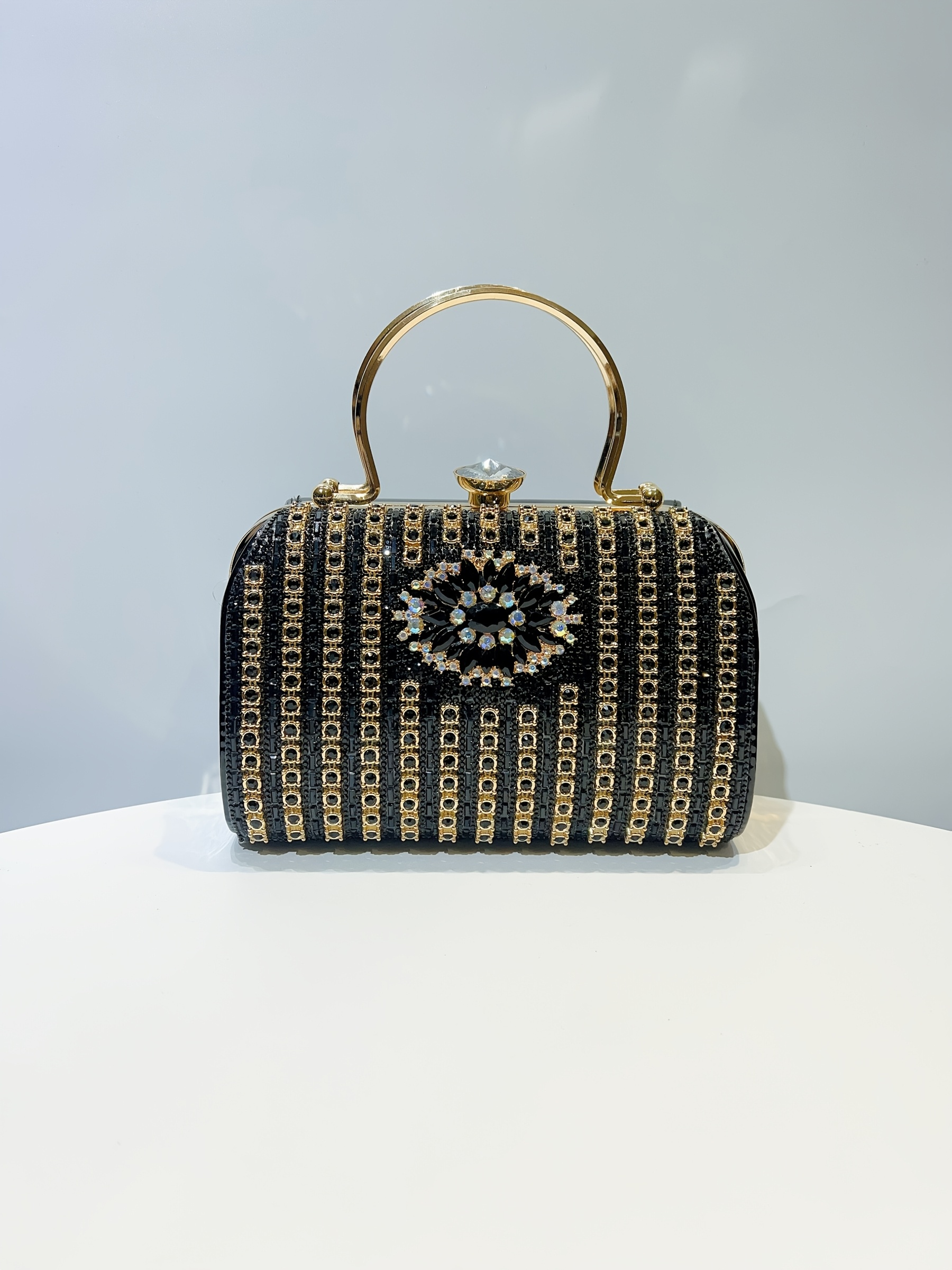 elegant   embellished large evening handbag crossbody bag detachable strap sparkly dress wallet clutch for weddings prom   for party banquet Product details 9