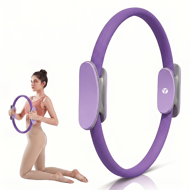 Pilates Ring Fitness Ring - Lightweight And Durable Foam Cushion Handle, Flexible Resistance Exercise Equipment, Used fo