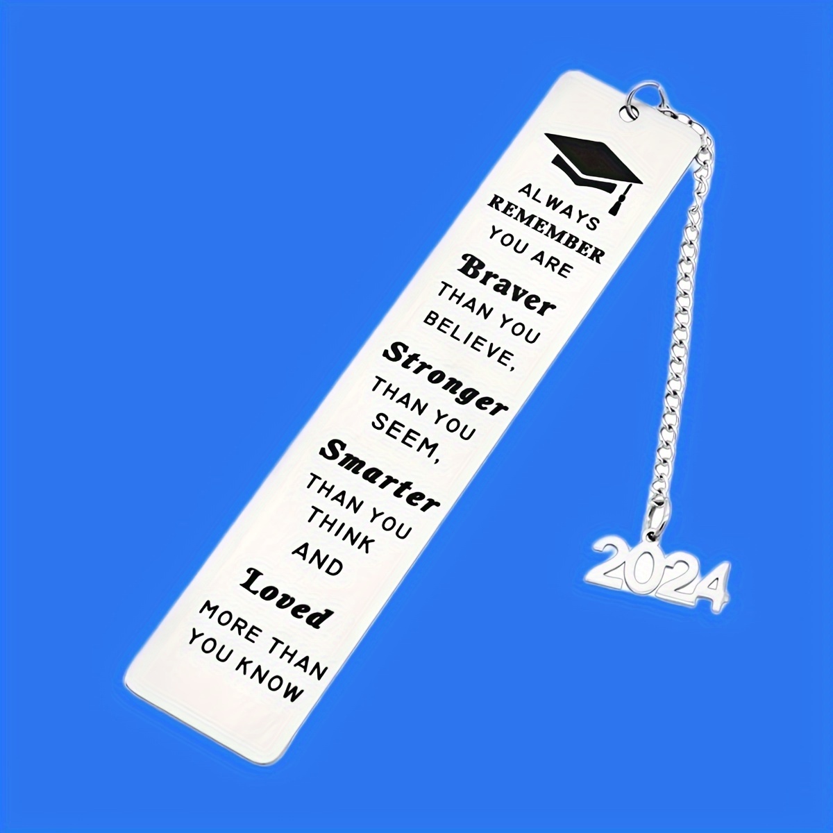 

1pc Metal Bookmark, Inspirational Bookmark, Graduation Gift Bookmark For Book Lovers