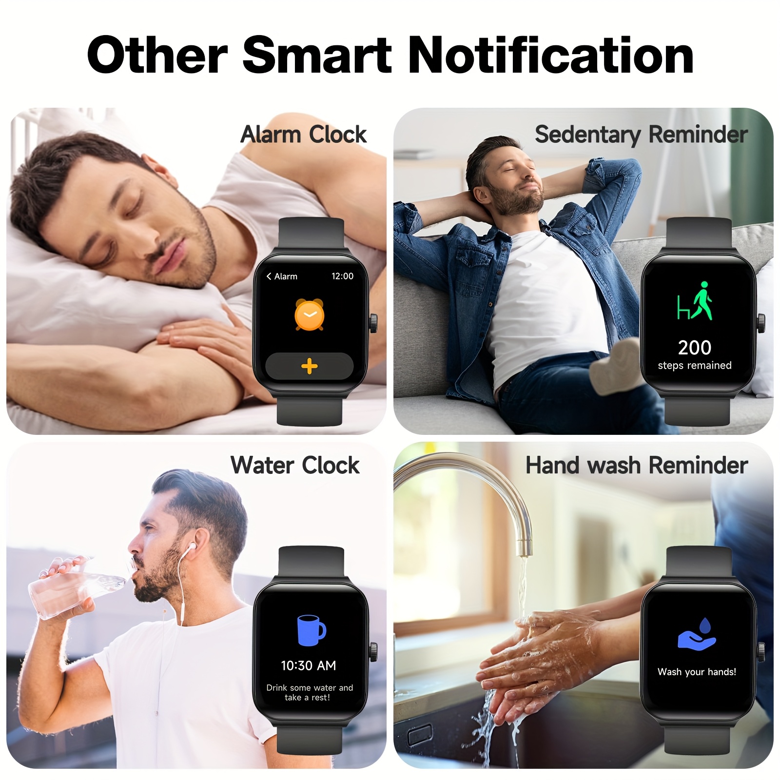 Montre Connectée FAWEIO avec Appels/Composition Sans SIM, Compatible Android/iPhone, Suivi Fitness 100+ Modes Sport, Compteur de Pas, Montre Intelligente pour Hommes & Femmes, Écran 1,95