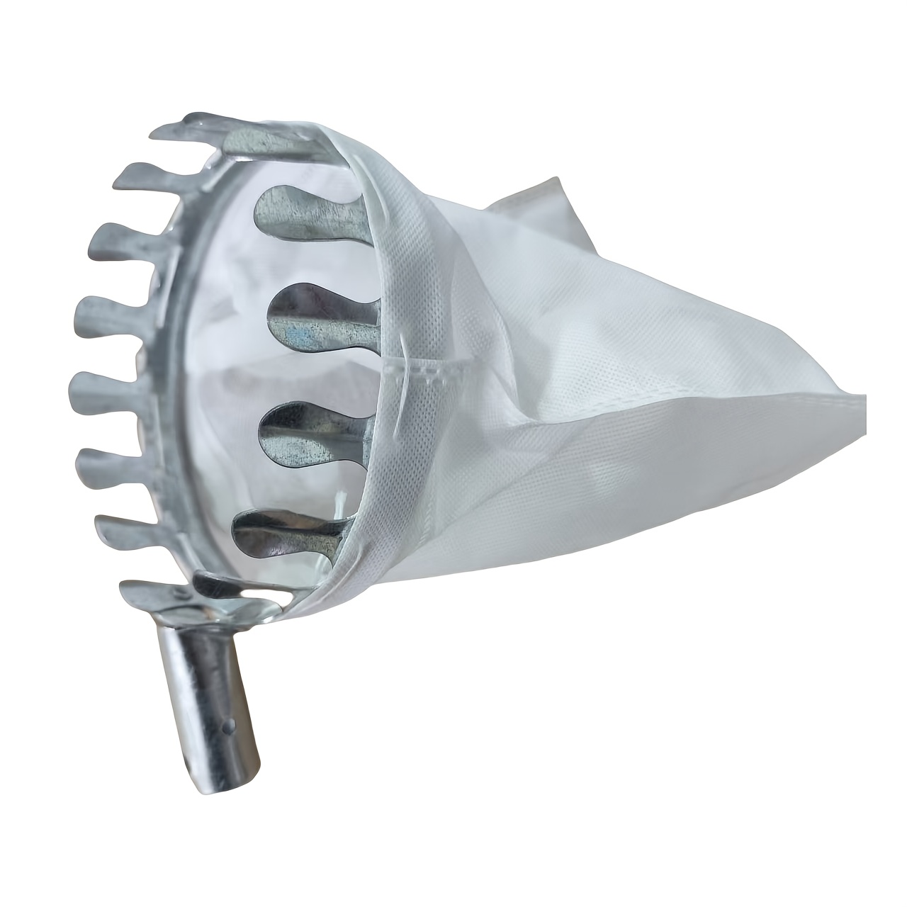 TEMU Metal Fruit Picker Gardening Peach Picking Tools Fruit Collection Pouch Farm Garden Supplies