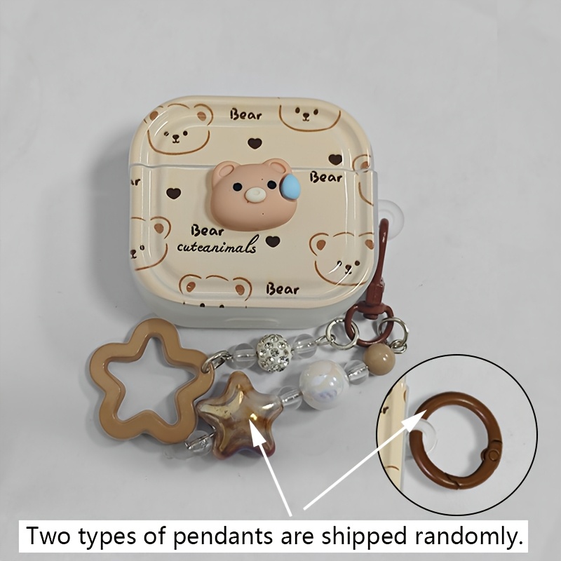3d Cartoon Bear Earphone Case, Suitable For Airpods 1/2 And For Airpods 3/4/pro// 3, Gift For , Family, Girlfriend, Boyfriend