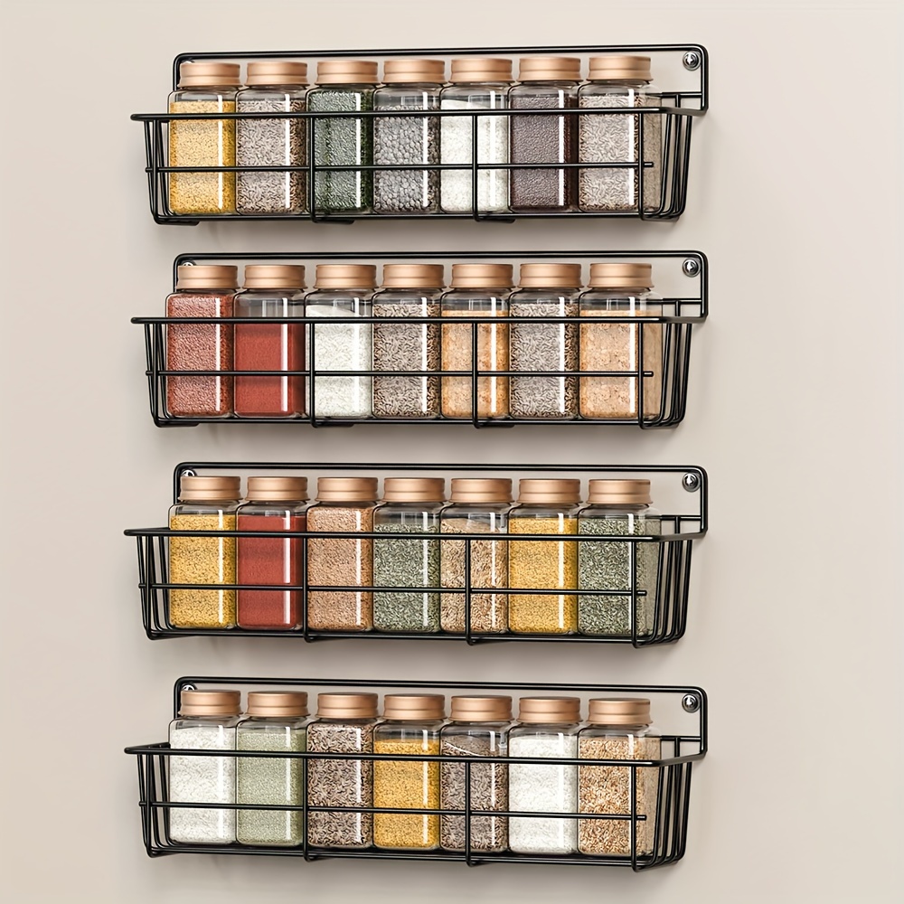 

Support your kitchen with this set of 4 spice jars, to be wall-mounted for storage. your kitchen and bathroom organized with -saving storage solution, a must-have for .