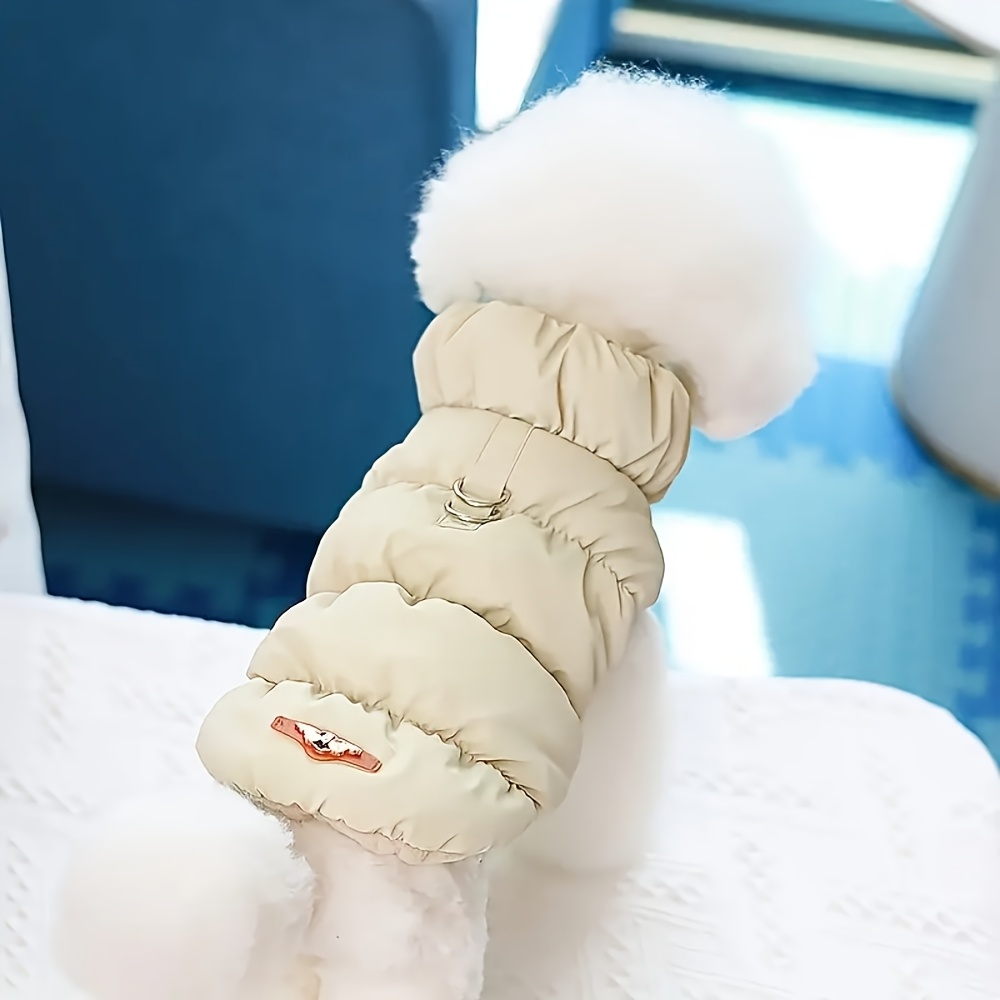 TEMU 1pc Dog Clothes Girl Boy Winter Coat, Pet Small Cats And Dogs Puppy Soft Apparel Cold Weather Vest, Dog Coats For Medium Dogs