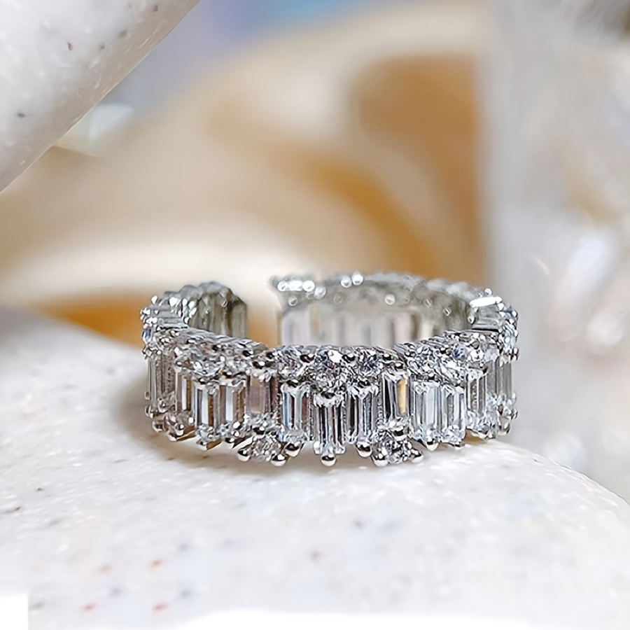 Copper Micro Zirconia Adjustable Ring for Women