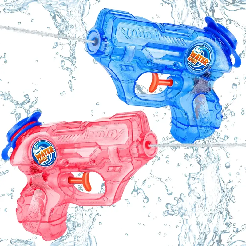 2er-/4er-Pack Mini-Wasserpistolen, Mini-Wasserblaster, Leistungsstarke Wasserspritzer, Wasserspielzeug, Wasserpistolen zum Schießen * für sommerliche Wasserspiele im Freien, Pool- und Strandpartys und