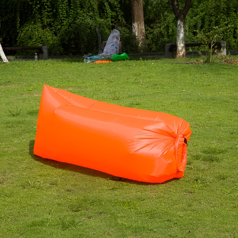 

Outdoor Inflatable Sofa, Portable Self-inflating Polyester Air Lounger, Rectangle Single Person Capacity, Uncharged, Ideal For Mountaineering, No Repair Kit Included