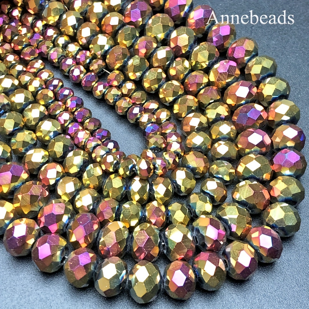 

Annebeads High-quality Crystal Beads 3/4/6/8mm Bulk Assortment For Diy Bracelets Jewelry Clothing Accessories