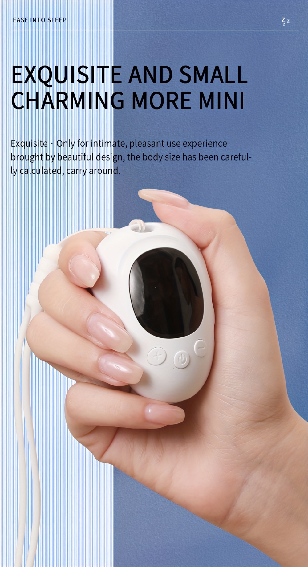 Portable handheld sleep aid device (sleep instrument). It has two modes and eighteen gears, which can help with sleep. It is a great gift for both men and women.