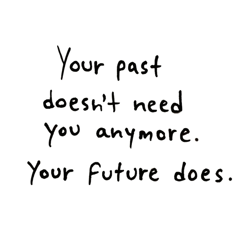 TEMU Your Past No Needs You, But Does. Mirror Makeup Mirror Stickers, Car Stickers, Car Window Decorations, Vinyl Decals