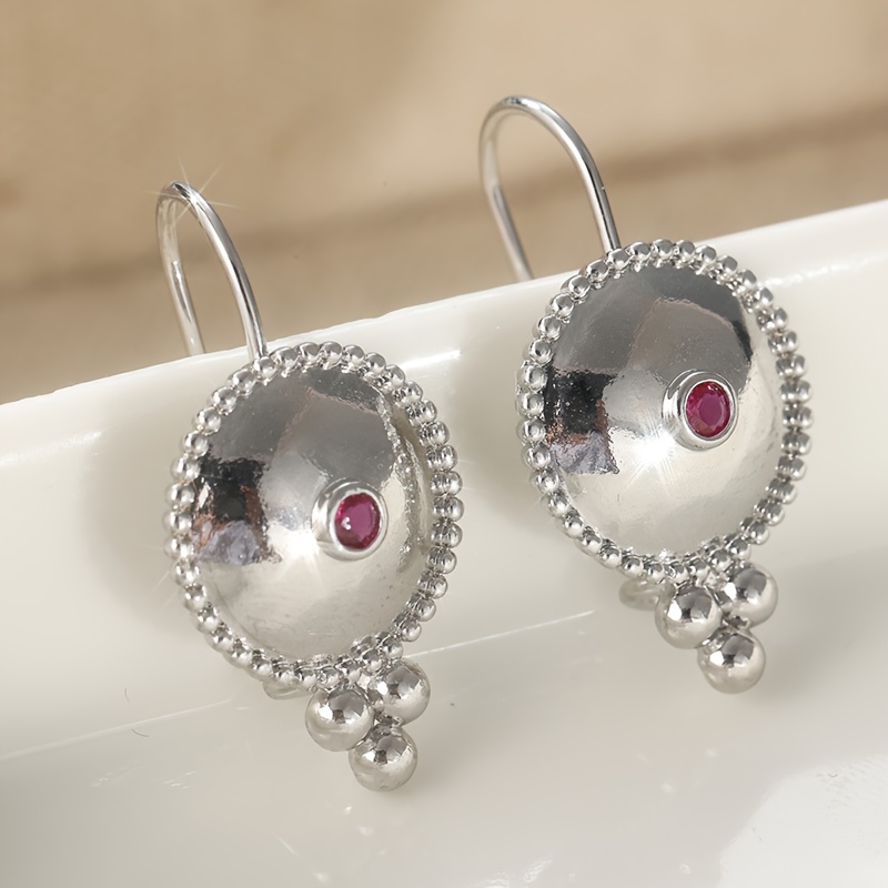 TEMU Vintage Earrings, Silvery Earrings, Bridal Earrings, Ethnic Earrings, Boho Silvery Earrings, Drop Earrings, Tribal Earrings, Jewelry Earrings,