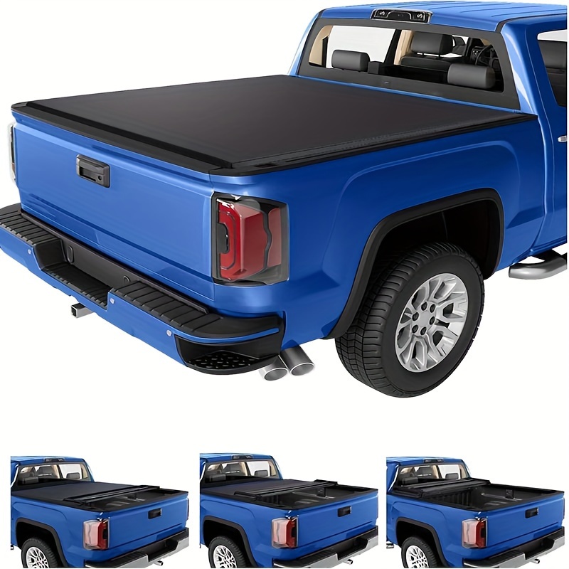 

Soft Roll Up Truck Bed Tonneau Cover Compatible With 2014-2019 1500 2019 Limited Only 2015-2019 2500 Hd 3500 Hd Fleetside 6.6 Ft Bed