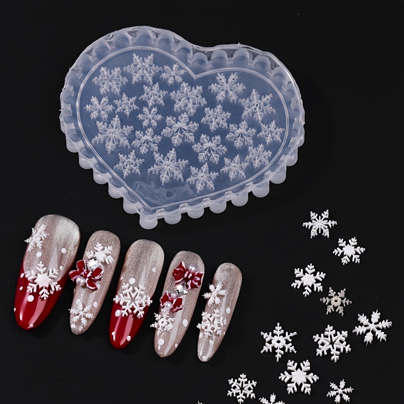 Clear Silicone Nail Mold for Snowflake Design