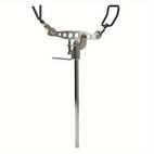 1pc adjustable single leg fishing rod holder 304 stainless steel saltwater shore fishing pole stand with multi angle clamp durable rig holder for rock