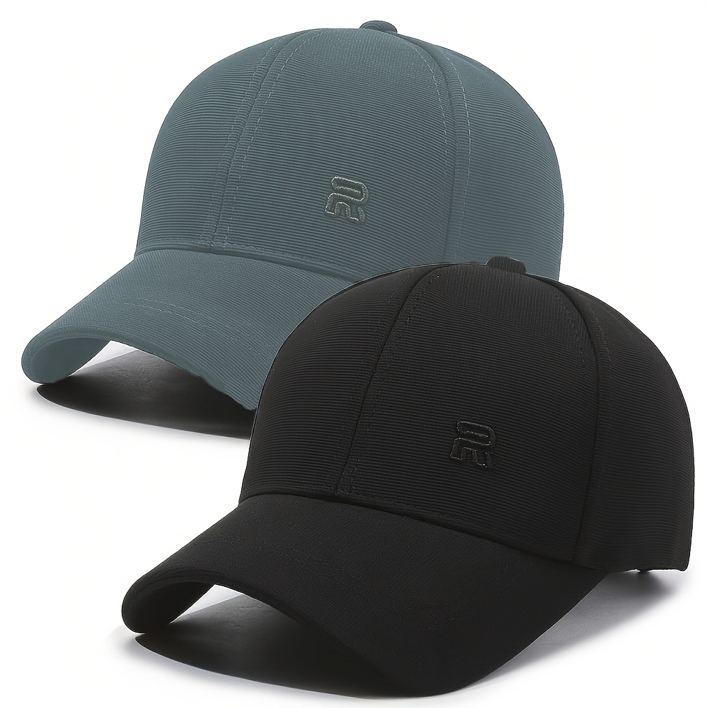 E-shop 2 Stk. neue modische Baseballkappe, dünn atmungsaktiv, Schiebermütze, Outdoor-Mütze, geeignet für Wandern, Reisen, Weihnachtsgeschenke,