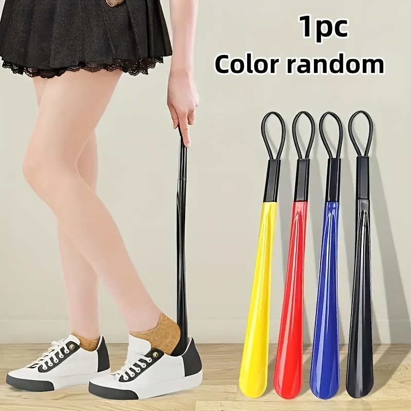 TEMU Extra Long Plastic Shoe Horn, 18.9 Inch - Flexible, Shoehorn For All Shoe Types - Without Bending, Pack Of 1