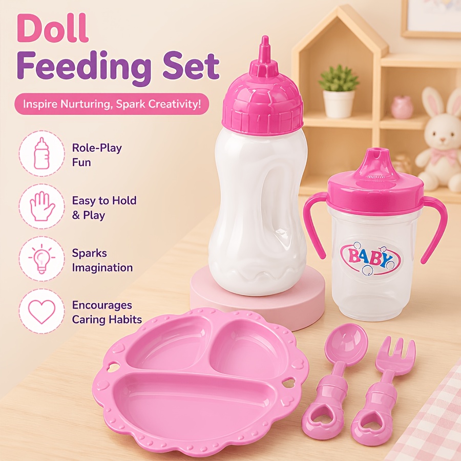 TEMU 5pcs/set Mini Bottle Toys, Doll Additions, Suitable For Party Games For Children Aged 3 And Above, Parent-child , Best Gifts For Halloween,