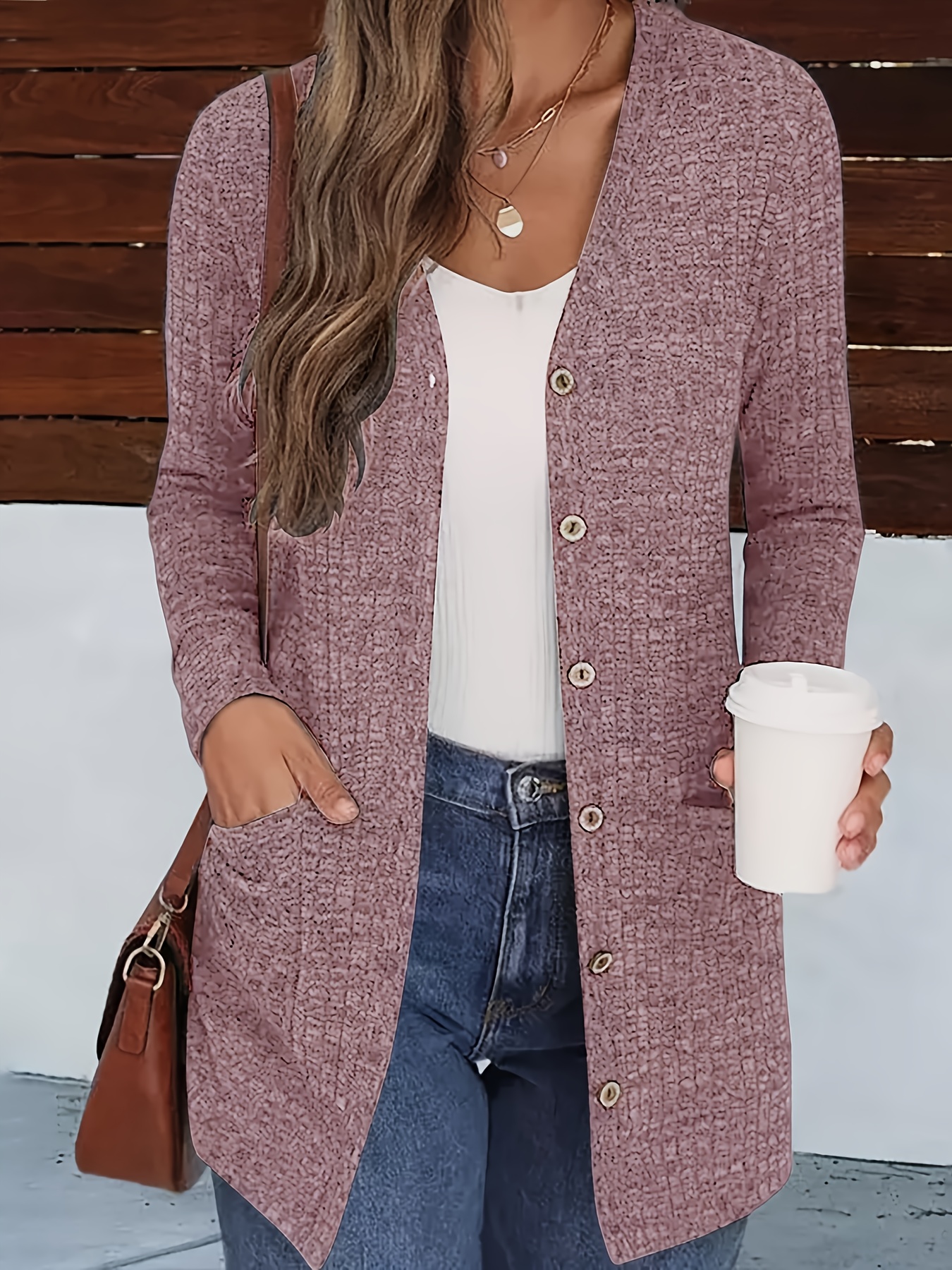 item picture   v neck coat with  