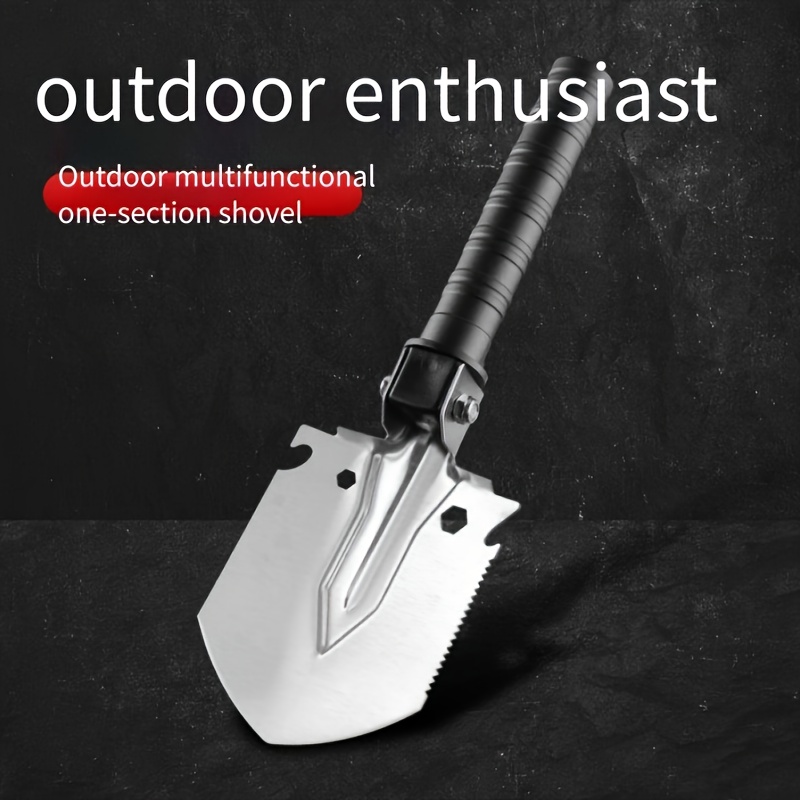 

1pc Multifunctional Outdoor Survival Shovel, Portable Gardening Shovel, Stainless Steel Camping Tool