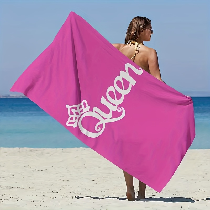 

1pc Ultra-large Thin Rectangular Beach Towel, Fashion Stripe & Sunflower Pattern Wind And Sun Protection Towel, Outdoor Travel Quick-drying Towel