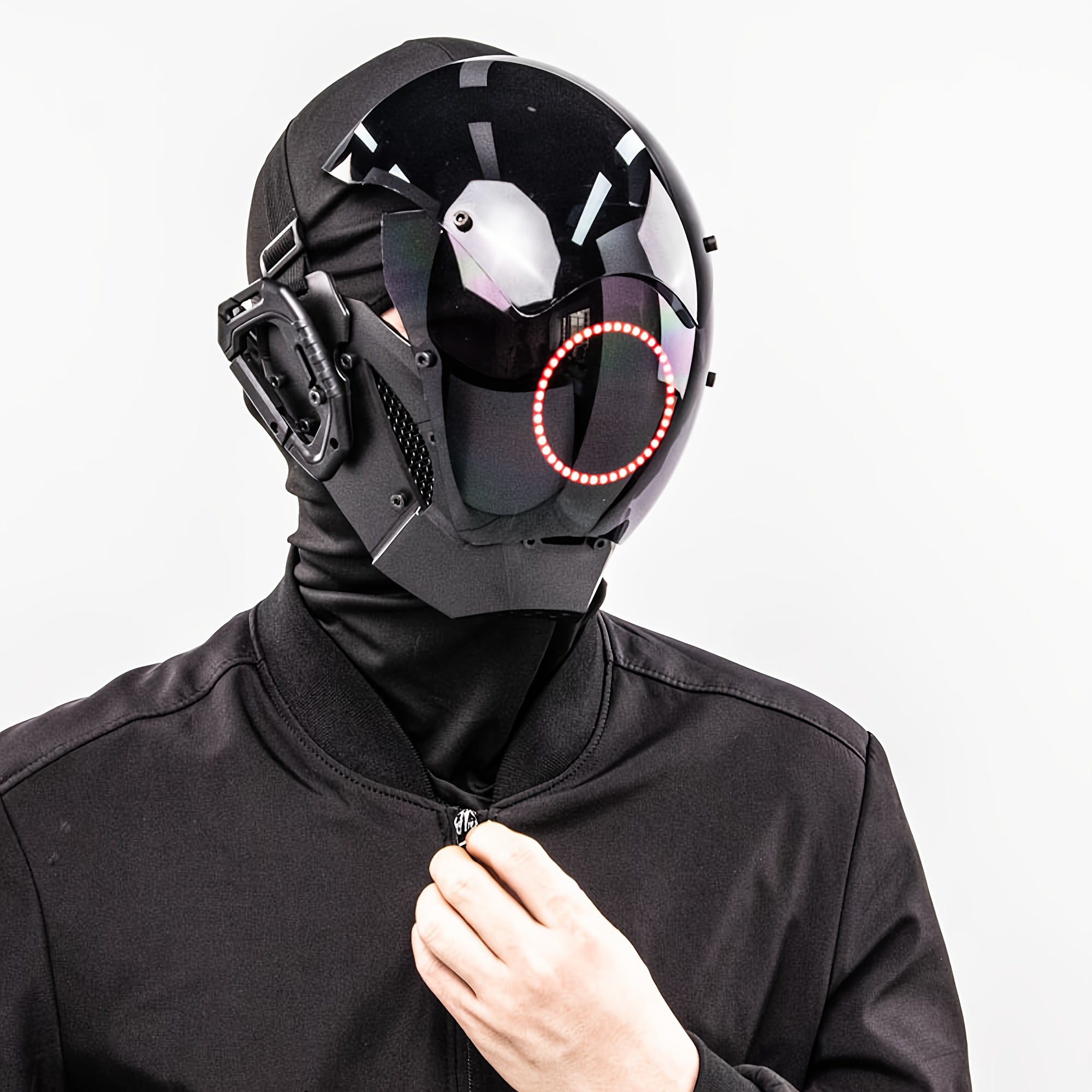 TEMU Handmade Punk Masks, Cyber Warrior Masks, Masks, Party Gifts, Party Makeup, Music Festival Role-playing, Equipment