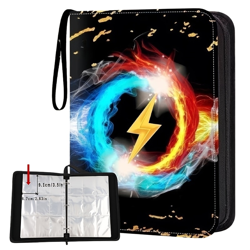 Small Trading Card Binder with 400/900 Pockets, Made of Durable, Featuring Vertical Transparent Card Slots, Perfect for Organizing Collections of MTG, TCG, Sports Cards, Game Cards, and Pet Cards
