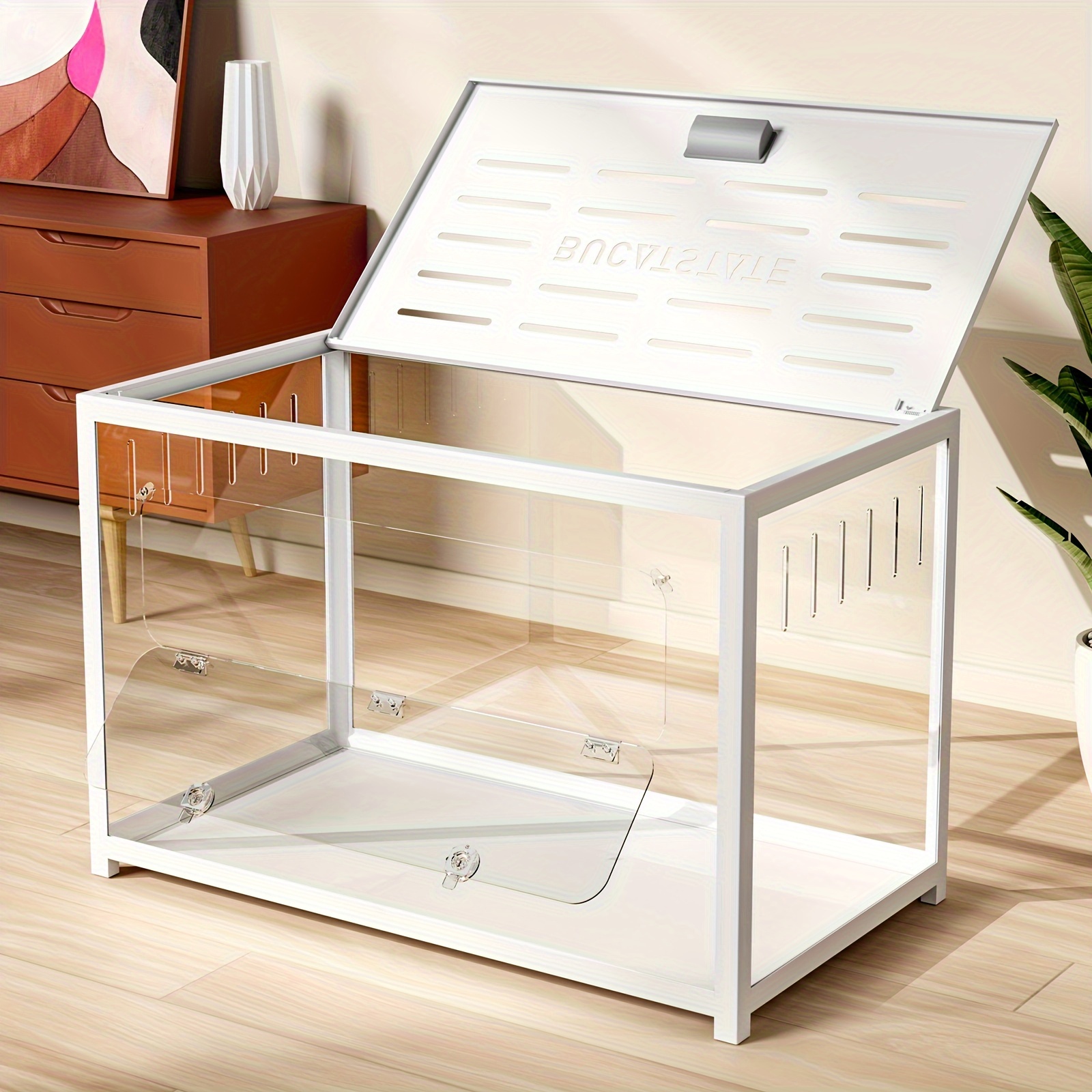 Image of Bucatstate Hamster Cage Metal 2.0 - Small Animal Large Stackable With Double Door 80l X 44.7 W X 50.6 H Cm For Dwarf Hamsters, Rodents, Mice