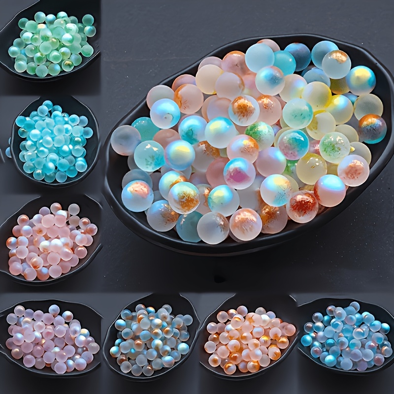 TEMU 12mm -dark Glass Beads, Colored Decorative Glass Marbles, Suitable For Crafts, Aquariums, Fish Tanks, And Home Decor