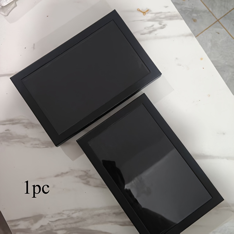 TEMU 100-slot Black Ring Display Box With Dust-proof Transparent Lid, Jewelry Storage Case With Multi-compartment Dividers For Earrings, Bracelets,