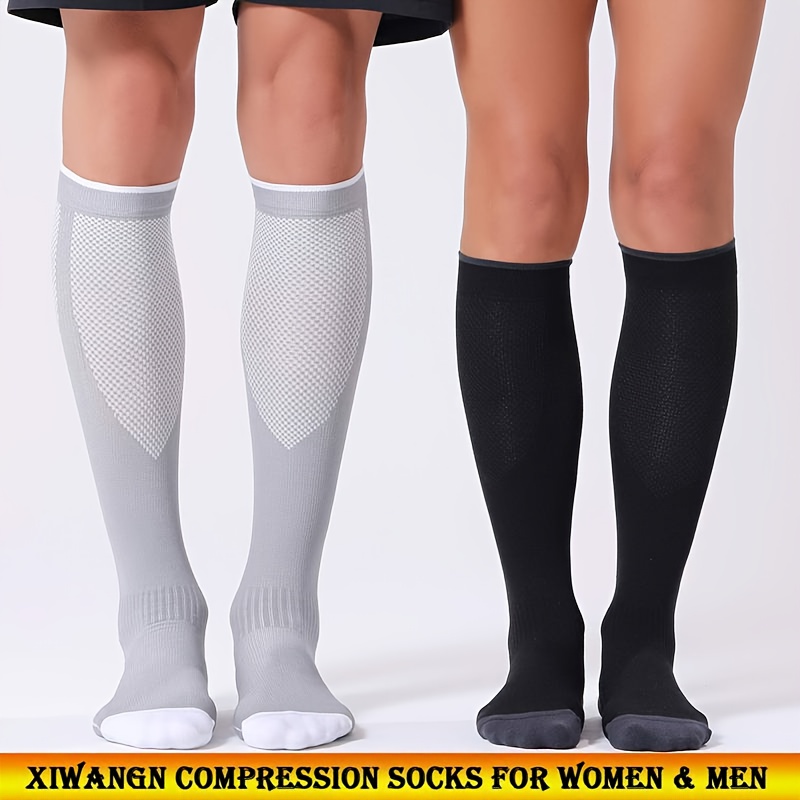 Men'S And Women'S Compression Socks 20-30Mmhg - Circulation Support Socks, Suitable for Nursing, Travel, And Sports - Soft And Breathable