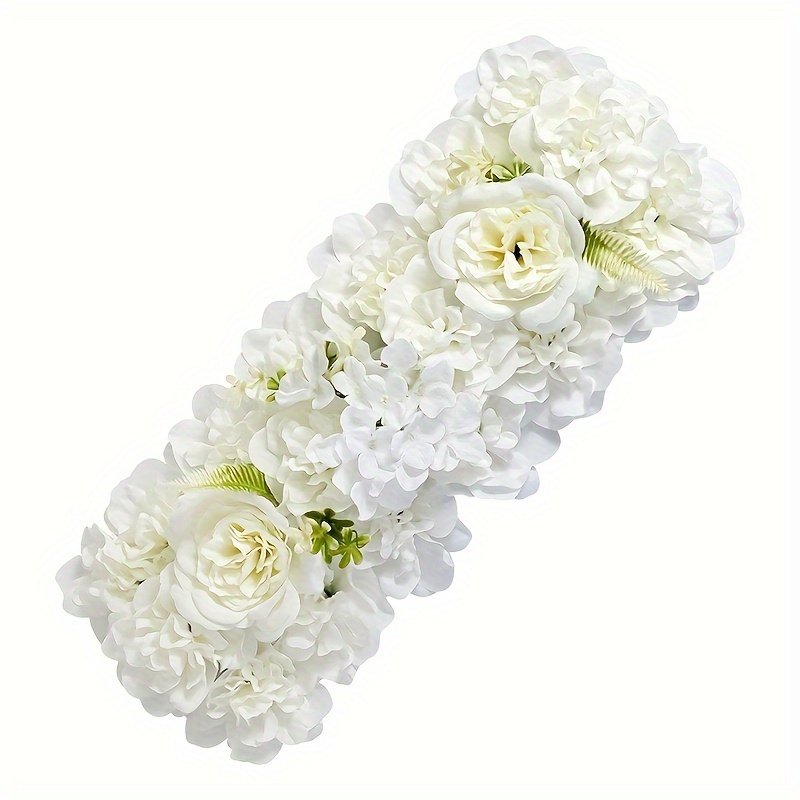 Image of 1pc Romantic Lifelike Rose Flower Wall Decor - Durable Plastic For Stunning Weddings And Photo Shoots - Versatile Arch Background
