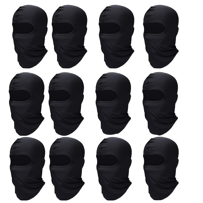 

12 Pcs Ski Mask Cover Full Face Mask Summer Face Covering Uv Protection Balaclava Women Men Outdoor Sports