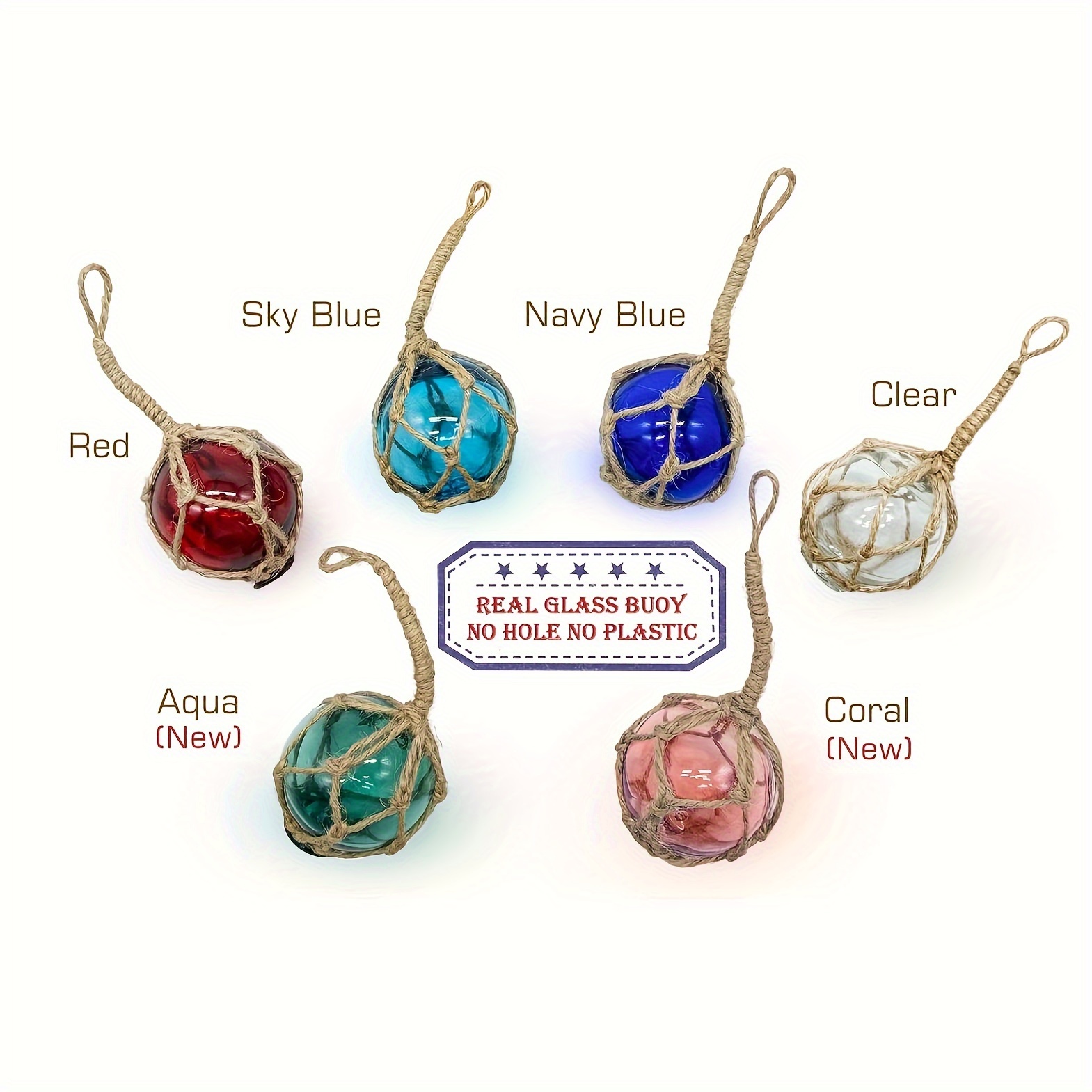 pack japanese glass fishing floats spherical buoys multi Temu