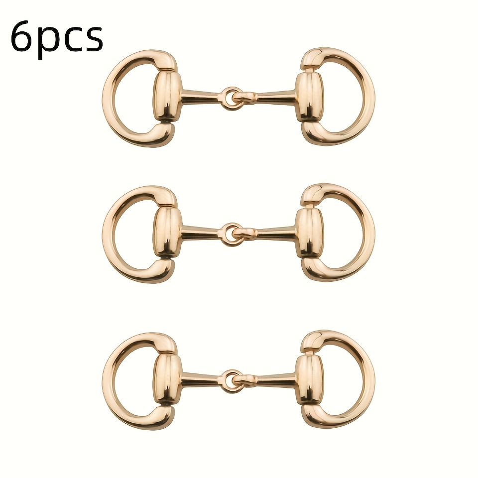 TEMU 6 pezzi Gancio a ferro multifunzionale in di , fibbia per mantello con , fibbia di fissaggio per cucito, accessorio hardware decorativo per